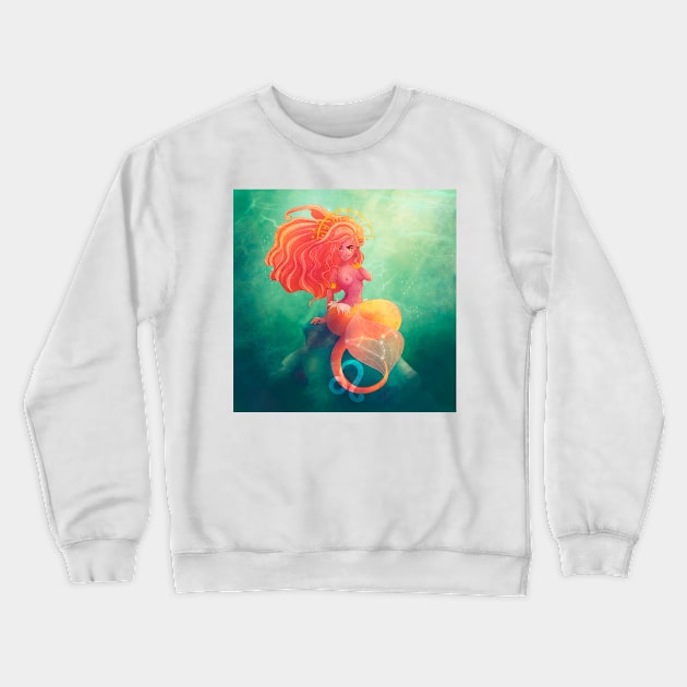 Leo Crewneck Sweatshirt by lisaspiral